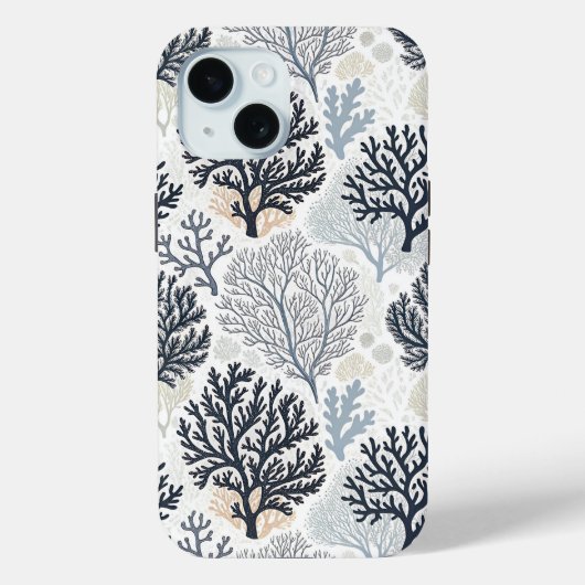 Coques Case-Mate iPhone Botanical Coral Ocean Vibes (Verso)