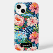Coques Case-Mate iPhone Botanical Floral Pattern Summer Flowers (Verso)