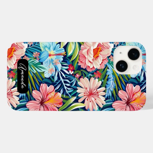 Coques Case-Mate iPhone Botanical Floral Pattern Summer Flowers (Verso (horizontal))
