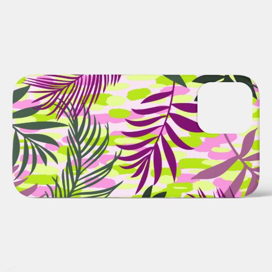 Coques Case-Mate iPhone Botanical seamless pattern mixed with geometric sh (Verso (horizontal))