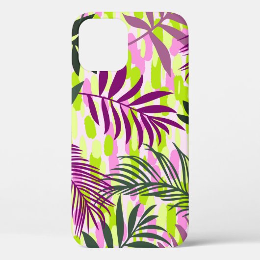 Coques Case-Mate iPhone Botanical seamless pattern mixed with geometric sh (Verso)