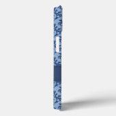 Coques Case-Mate iPhone Botanique damassé bleu profond (Verso / Droite)