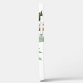 Coques Case-Mate iPhone Botanique d'aquarelle rustique avec votre monogram (Verso / Gauche)