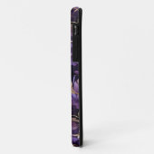 Coques Case-Mate iPhone Botanique Florale Chic Golden Et Purple (Dos/Gauche)