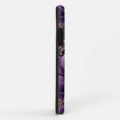 Coques Case-Mate iPhone Botanique Florale Chic Golden Et Purple (Dos/Droite)