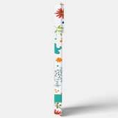 Coques Case-Mate iPhone Botanique Moderne Blanc Floral Nom de la fille (Verso / Droite)