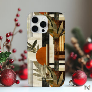 Coque iPhone 15 Pro Max Botanique Terrestre Moderne - Minimaliste Abstrait
