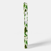 Coques Case-Mate iPhone Botanique vert monogramme moderne (Verso / Gauche)