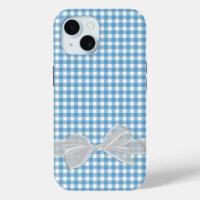 Botte blanche sur En vichy bleu