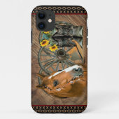 Coques Case-Mate iPhone Botte de cowboy du cheval occidental Casquette rou (Dos)