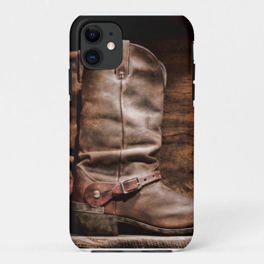 Coques Case-Mate iPhone Botte de vache Boots Spur Country Rope Bois IPHONE (Dos)
