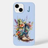 Coques Case-Mate iPhone Bottes pour filles et Fleurs sauvages monogrammes (Verso)