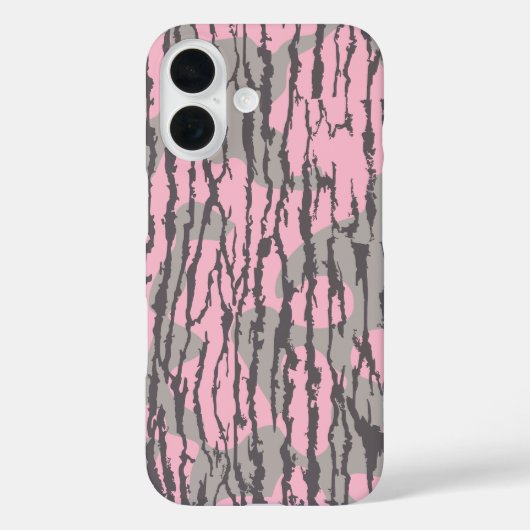 Coques Case-Mate iPhone Bottom Lands Camo Rose pour Femmes et Filles (Verso)
