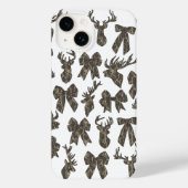 Coques Case-Mate iPhone Bottomland Camo Coquette Bow Deer Chasse Femmes (Verso)