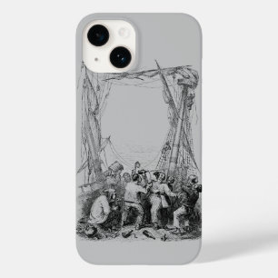 Coque Pour iPhone 14 Boucanier vintage et un navire pirate naufragé