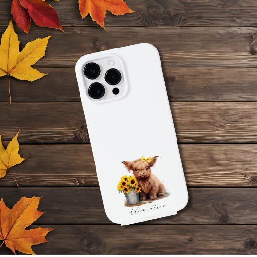 Coques Case-Mate iPhone Bouche de tournesol de vache Highland