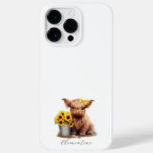 Coques Case-Mate iPhone Bouche de tournesol de vache Highland (Verso)