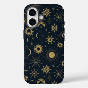 Coques iPhone 16 Boucle céleste dorée