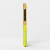 Coques Case-Mate iPhone Boucle géométrique jaune orange vif (Dos/Gauche)