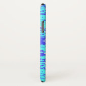 Coques Case-Mate iPhone Boucle pop art bleu (Dos/Droite)