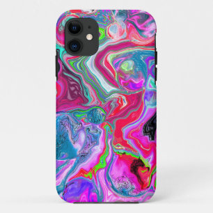 Case-Mate iPhone Case Boucles colorées Marbre Fluid Art Bulles Abstraite