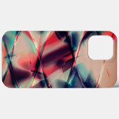 Coques Case-Mate iPhone Boucles rustiques sur taché rouge et bleu arrière  (Verso (horizontal))