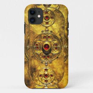 COQUE Case-Mate POUR iPhone BOUCLIER ANTIQUE CELTIQUE AVEC PIERRES DE GEM RUBY