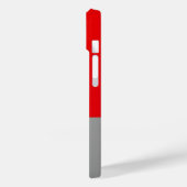 Coques Case-Mate iPhone Bouclier avec sur fond Crimson et Silver Grey (Verso / Gauche)