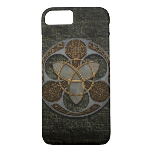 Coques Case-Mate iPhone Bouclier celtique de trinité (Dos)