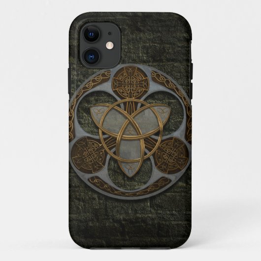 Coques Case-Mate iPhone Bouclier celtique de trinité (Dos)