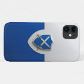 Coques Case-Mate iPhone Bouclier d'argent avec épées croisées (Dos (Horizontal))