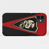 Coques Case-Mate iPhone Bouclier de dragon (Dos (Horizontal))