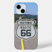 Coques Case-Mate iPhone Bouclier de la route 66 sur l'Arrière - plan routi (Verso)