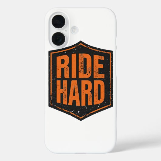 Coques Case-Mate iPhone Bouclier de moto Grunge "Ride Hard" (Verso)