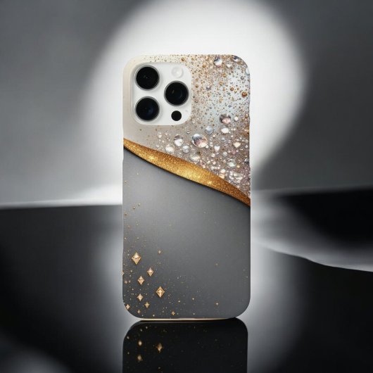 Coques Case-Mate iPhone Bouclier d'étincelles noir et or