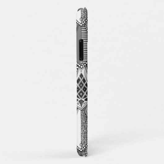 Coques Case-Mate iPhone boucliers gothiques bw (Dos/Droite)