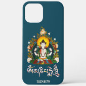 Coques Case-Mate iPhone Bouddha Amitabha Om Mani Padme Hum Tibétain Design (Verso)