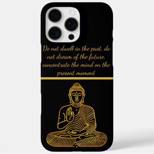 Coques Case-Mate iPhone Bouddha d'or en Pose de Calme (Verso)