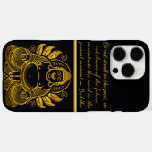 Coques Case-Mate iPhone Bouddha d'or paisible (Verso (horizontal))