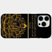 Coques Case-Mate iPhone Bouddha sur Lotus Flower. (Verso (horizontal))