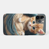 Coques Case-Mate iPhone "Bouddles douillets : La retraite laineuse du chat (Dos (Horizontal))