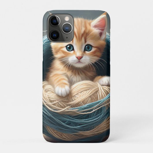Coques Case-Mate iPhone "Bouddles douillets : La retraite laineuse du chat (Dos)