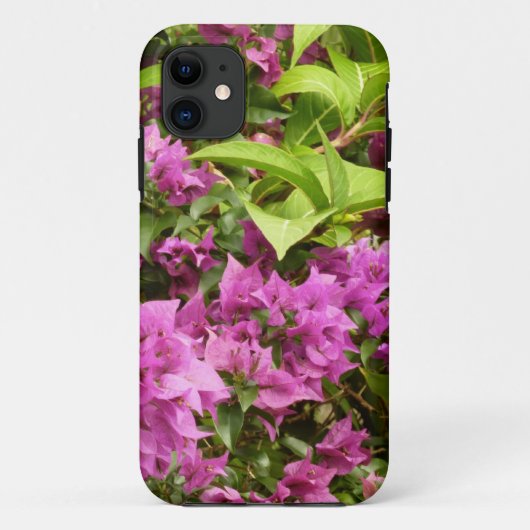 Coques Case-Mate iPhone Bougainvillées tropicales violettes (Dos)