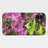 Coques Case-Mate iPhone Bougainvillées tropicales violettes (Dos (Horizontal))