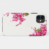 Coques Case-Mate iPhone Bougainvilliers roses aquarelle fleurie (Dos (Horizontal))