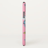 Coques Case-Mate iPhone Bougie bleue Aquarelle florale filles rose (Dos/Droite)