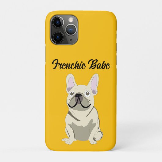 Coques Case-Mate iPhone Bouldogue Français crème, bébé Frenchie (Dos)