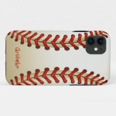Coques Case-Mate iPhone Boule de base-ball (Dos (Horizontal))