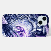 Coques Case-Mate iPhone Boule de cristal de l'espace céleste violet pour l (Verso (horizontal))