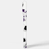 Coques Case-Mate iPhone boule de football noir violet monogrammed (Verso / Gauche)